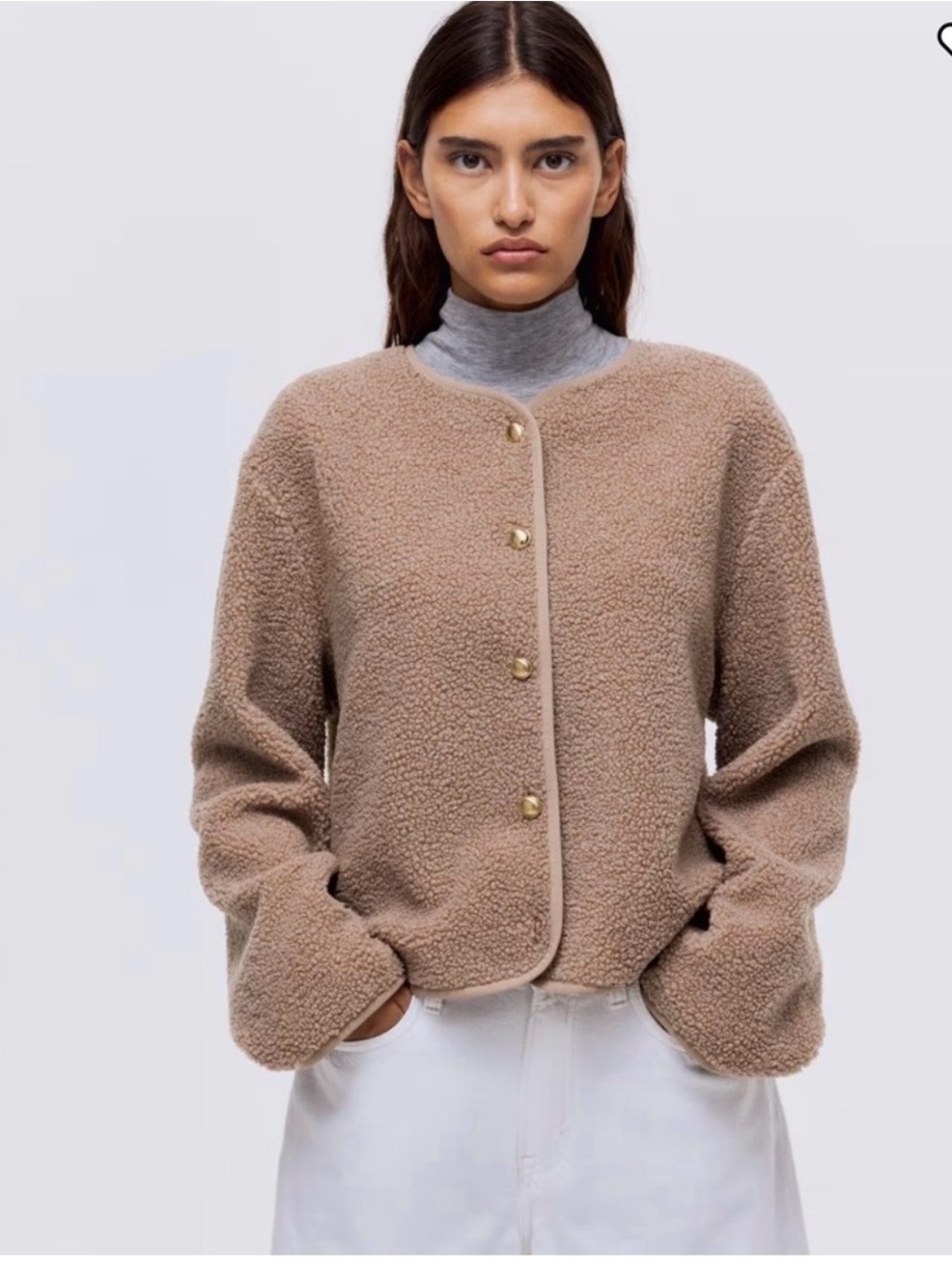 H&M Teddy Jacket Small